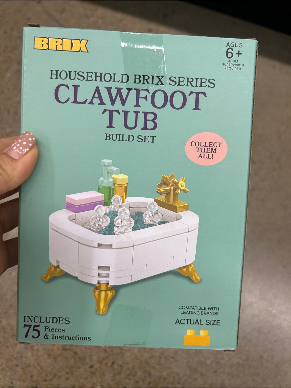 NWT Clawfoot Tub Building Set